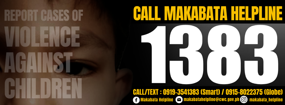 Makabata Helpline 1383 Call Banner